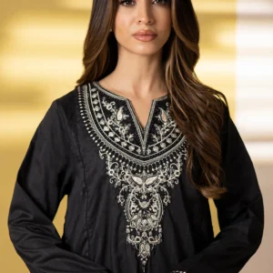 NURA — Midnight Black Classic Shirt