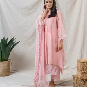 ABEER — Blush Rose Textured Shirt